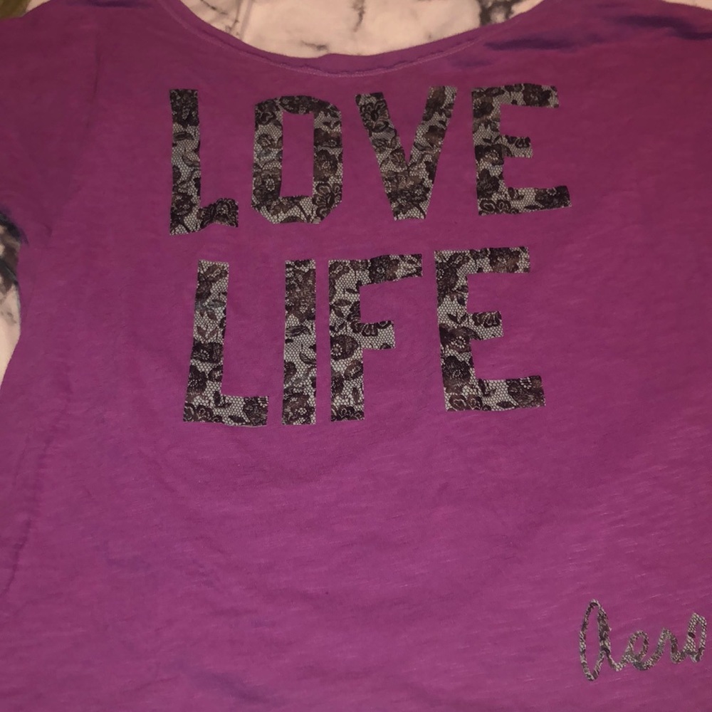 aeropostale’s purple t-shirt